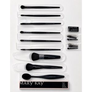 MARY KAY Makeup Brush Set - Foundation Powder Eye Eyebrow - Lot of‎ 13 - NEW